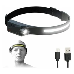 Kiegészítő tartozék: LED fejlámpa, mozgásérzékelővel IPX4, tölthető-1