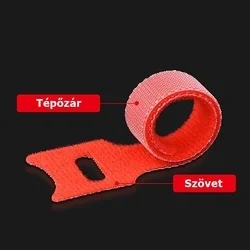 Kábelrendező - 7db vegyes színű, tépőzáras kábelrendező szalag-2