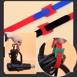 Kábelrendező - 7db vegyes színű, tépőzáras kábelrendező szalag-7