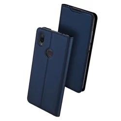 Telefontok Xiaomi Redmi Note 7 - Dux Ducis kék flipcover tok-1