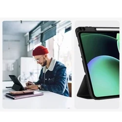 Tablettok XIAOMI PAD 7 / PAD 7 PRO (11,2 coll) - fekete smart case tablet tok, ceruza tartóval-9