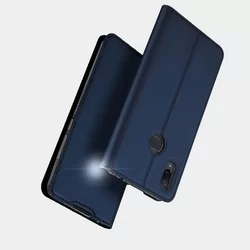 Telefontok Xiaomi Redmi Note 7 - Dux Ducis kék flipcover tok-4