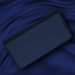 Telefontok Xiaomi Redmi Note 7 - Dux Ducis kék flipcover tok-7