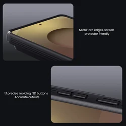  Telefontok Samsung Galaxy S26 Ultra - Nillkin csúsztatható kameravédős fekete hátlap tok ﻿-6