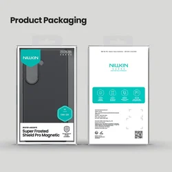 Telefontok Samsung Galaxy S26 - Nillkin Super Frosted - fekete hátlap tok beépített mágnessel (MagSafe kompatibilis)-7