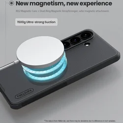 Telefontok Samsung Galaxy S26+ Plus - Nillkin Super Frosted - fekete hátlap tok beépített mágnessel (MagSafe kompatibilis)-2