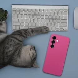 Telefontok Samsung Galaxy S26 - hotpink szilikon hátlap tok ﻿-4