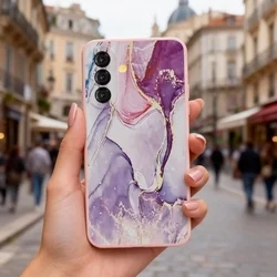 Telefontok Samsung Galaxy A37 5G - Pink marble hátlap tok-4
