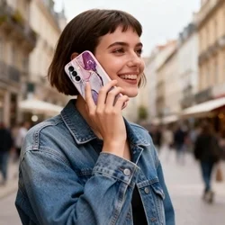 Telefontok Samsung Galaxy A57 5G - Pink marble hátlap tok-3