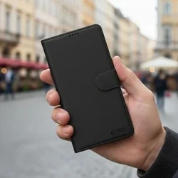 Telefontok Samsung Galaxy A37 5G - Tech- Protect Wallet - fekete bőr könyvtok, ráhajtófüllel ﻿-3