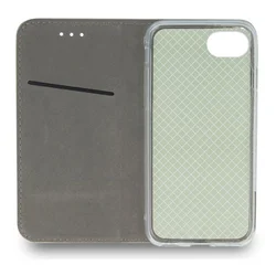 Telefontok iPhone 17e - Smart Magnetic zöld szilikon keretes mágneses könyvtok-5