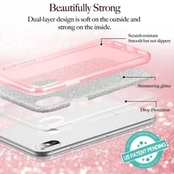 Telefontok iPhone 11 PRO - ESR MakeUp Glitter rose gold szilikon hátlap tok-2