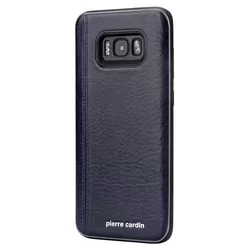 Telefontok Samsung Galaxy S8 Plus - Pierre Cardin Bőr + Szilikon Tok- Zafir Kék A (8719273131176)-1