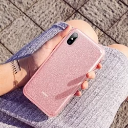 Telefontok iPhone 11 - ESR MakeUp Glitter rose gold szilikon hátlap tok-3