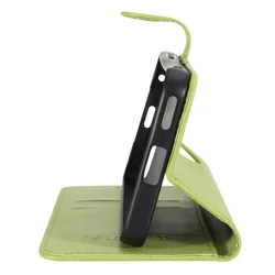 Telefontok Honor Magic8 Lite - Tactical Field zöld szilikon keretes könyvtok mágneses ráhajtófüllel-1