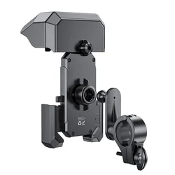 HOCO H31 kerékpáros/motoros kormányra szerelhető mobiltelefon tartó, fekete-4