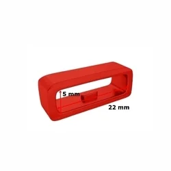 Okosóra szíj bújtató - 22 mm széles, piros szilikon (1db)-1