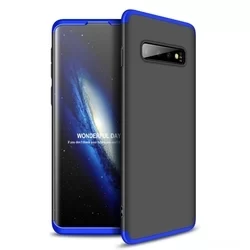Telefontok Samsung Galaxy S10 - GKK Protection 3in1 hátlap - fekete-kék-6
