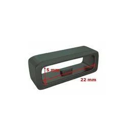 Okosóra szíj bújtató - 22 mm széles, szürkészöld szilikon (1db)-1