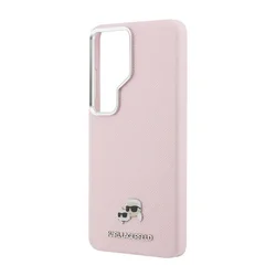Telefontok Samsung Galaxy S26 Ultra - Karl Lagerfeld Grained K&CH Heads- MagSafe kompatibilis, pink hátlap tok -4
