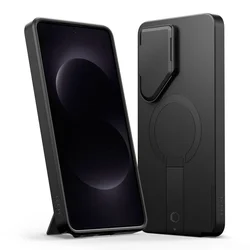 Telefontok Samsung Galaxy S26 Ultra - Tech- Protect Kevlar Aura - MagSafe kompatibilis hátlap tok, fekete-1