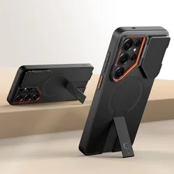 Telefontok Samsung Galaxy S26 Ultra - Tech- Protect Kevlar Aura - MagSafe kompatibilis hátlap tok, fekete-4