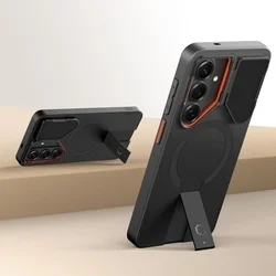 Telefontok Samsung Galaxy S26 - Tech- Protect Kevlar Aura - MagSafe kompatibilis hátlap tok, fekete-1