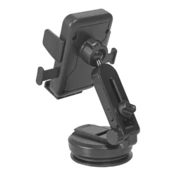 Autós telefontartó Bluestar Tough Lock - univerzális tapadókorongos, teleszkópos fekete autóstartó-2