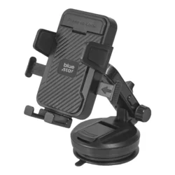 Autós telefontartó Bluestar Tough Lock - univerzális tapadókorongos, teleszkópos fekete autóstartó-3