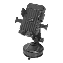 Autós telefontartó Bluestar Tough Lock - univerzális tapadókorongos, teleszkópos fekete autóstartó-1