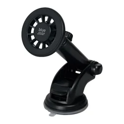 Autós telefontartó Bluestar - univerzális tapadókorongos, Magsafe kompatibilis, teleszkópos fekete autóstartó-1