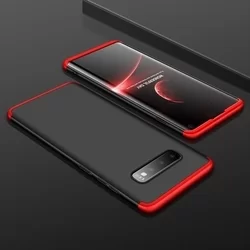Telefontok Samsung Galaxy S10 hátlap - GKK Protection 3in1 - fekete-piros-1