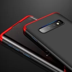 Telefontok Samsung Galaxy S10 hátlap - GKK Protection 3in1 - fekete-piros-5