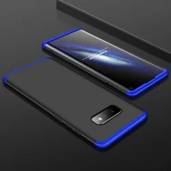 Telefontok Samsung Galaxy S10e hátlap - GKK Protection 3in1 - fekete - kék-1