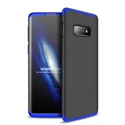Telefontok Samsung Galaxy S10e hátlap - GKK Protection 3in1 - fekete - kék-2