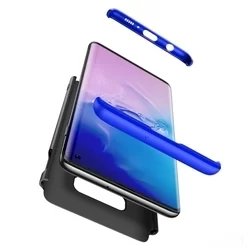 Telefontok Samsung Galaxy S10e hátlap - GKK Protection 3in1 - fekete - kék-3