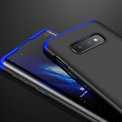 Telefontok Samsung Galaxy S10e hátlap - GKK Protection 3in1 - fekete - kék-4