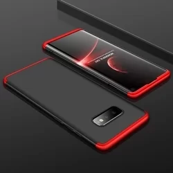 Telefontok Samsung Galaxy S10e hátlap - GKK Protection 3in1 - fekete - piros-1