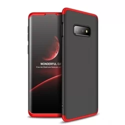 Telefontok Samsung Galaxy S10e hátlap - GKK Protection 3in1 - fekete - piros-5