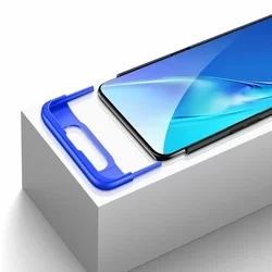 Telefontok Samsung Galaxy A80 hátlap - GKK Protection 3in1 - fekete-kék-1