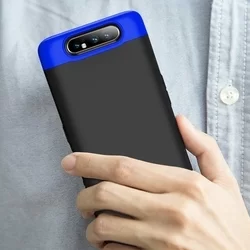 Telefontok Samsung Galaxy A80 hátlap - GKK Protection 3in1 - fekete-kék-5
