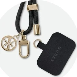 GUESS Crossbody Strap 4G - Univerzális - tokba helyezhető nyakba akasztó - fekete/arany ﻿-1