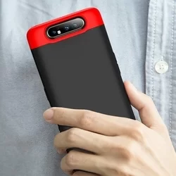 Telefontok Samsung Galaxy A80 hátlap - GKK Protection 3in1 - fekete-piros-4