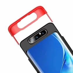 Telefontok Samsung Galaxy A80 hátlap - GKK Protection 3in1 - fekete-piros-5