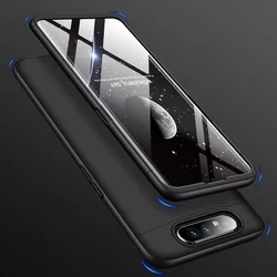 Telefontok Samsung Galaxy A80 hátlap - GKK Protection 3in1 - fekete-2