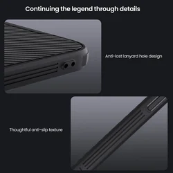 Telefontok iPhone 17e - Nillkin csúsztatható kameravédős fekete hátlap tok-5