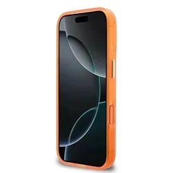 Telefontok iPhone 17 Pro Max - GUESS 4G Script Metal Logo - narancssárga hátlap tok-2