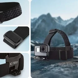 Kiegészítő tartozék: GoPro / DJI tartó GA100 Fejpánt, fekete-5