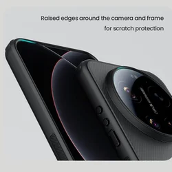 Telefontok Xiaomi 17 Ultra - Nillkin Super Frosted - fekete hátlap tok beépített mágnessel (MagSafe tartóval kompatibilis)-5