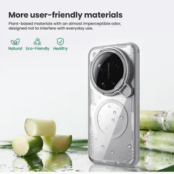 Telefontok Xiaomi 17 Ultra - Nillkin kameravédős áttetsző / világosszürke kitámasztós hátlap tok, beépített mágnessel-2